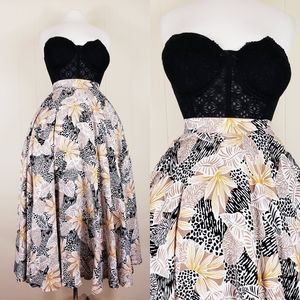 Vintage animal print skirt